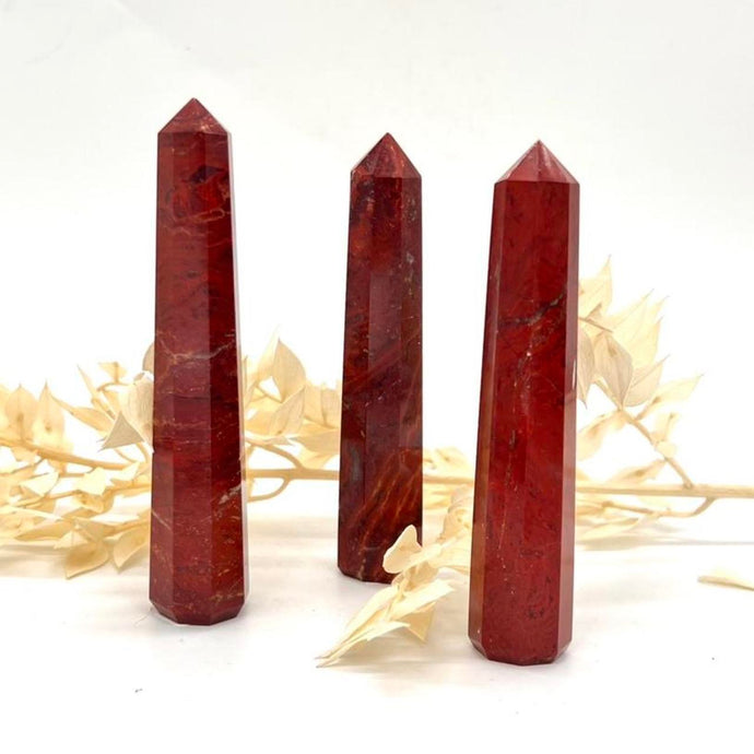 Red Jasper Crystal Tower Point Generator