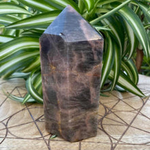 Load image into Gallery viewer, Black Moonstone Crystal Tower Point Generator
