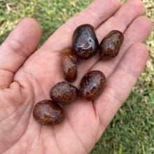 Load image into Gallery viewer, Hessinite  Garnet Tumbled / Tumble Stone / Tumbles
