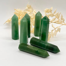 Load image into Gallery viewer, Green Aventurine Crystal Tower Point Generator
