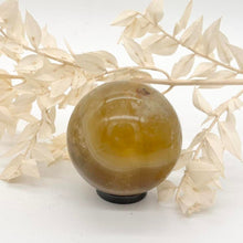 Load image into Gallery viewer, Yellow Fluorite Crystal Sphere Crystal Ball
