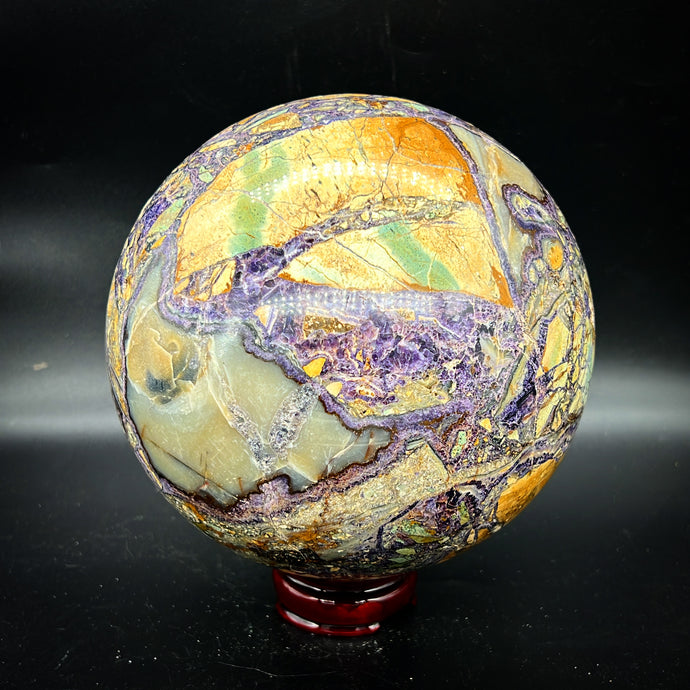 Natural Fluorite Pattern Crystal Sphere Crystal Ball Specimen Gift