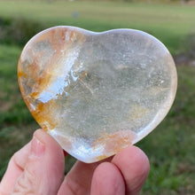 Load image into Gallery viewer, Quartz Heart Crystal With Hematite Inclusions Gift for Her
