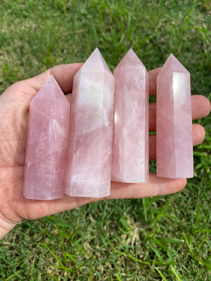 Rose Quartz Tower Crystal Rose Quartz Point Crystal Generator