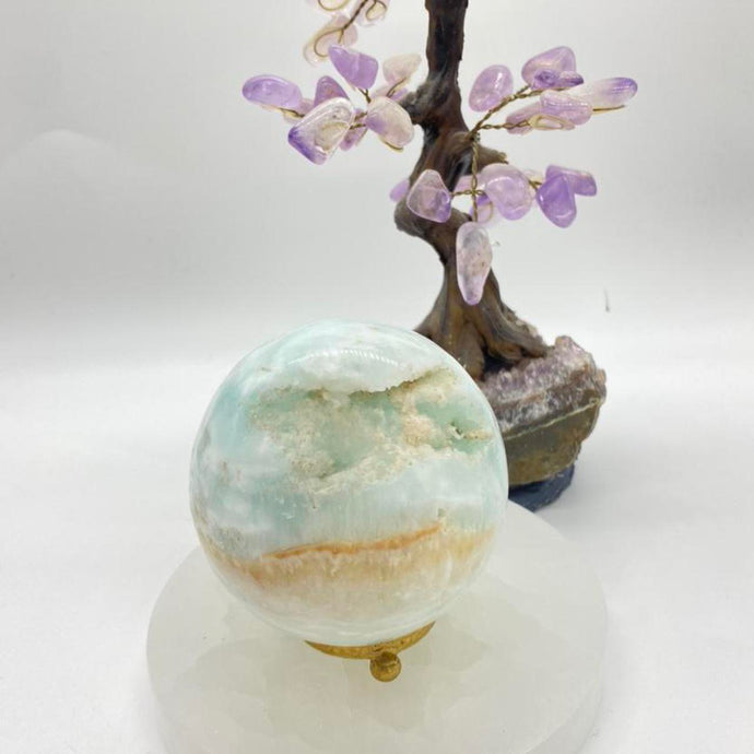Caribbean Calcite Crystal Sphere Crystal Ball Specimen Gift