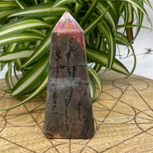 Load image into Gallery viewer, Rhodonite Crystal Tower Point Generator
