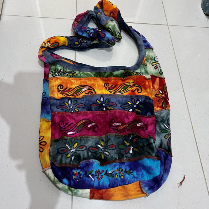 Boho Shoulder Bag School Bag Soft Cotton