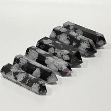 Load image into Gallery viewer, Snowflake Obsidian Crystal Tower Point Generator
