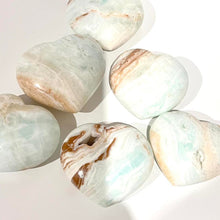 Load image into Gallery viewer, Caribbean Calcite Heart Crystal Gift for Her Blue CrystalHeart
