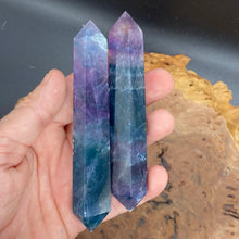 Load image into Gallery viewer, Fluorite Crystal Double Terminated Point

