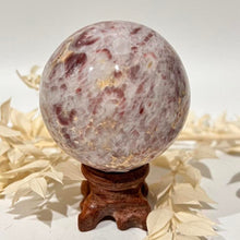 Load image into Gallery viewer, Strawberry Calcite Crystal Sphere Crystal Ball  Gift
