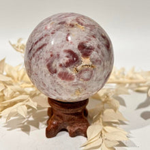 Load image into Gallery viewer, Strawberry Calcite Crystal Sphere Crystal Ball  Gift
