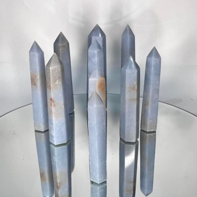 Angelite Crystal Tower Point Generator