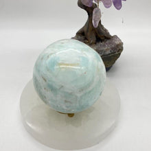 Load image into Gallery viewer, Caribbean Calcite Crystal Sphere Crystal Ball Specimen Gift
