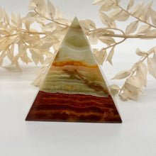Load image into Gallery viewer, Green Onyx Crystal Pyramid Gift for Her Crystal Carving
