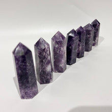 Load image into Gallery viewer, Lepidolite Crystal Tower Point Generator Gift for Her

