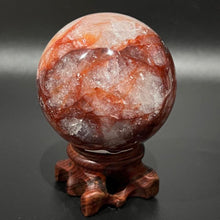 Load image into Gallery viewer, Fire Quartz Crystal Sphere Crystal Ball

