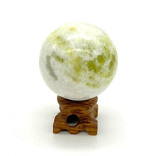Load image into Gallery viewer, Green Jade Crystal Sphere Crystal Ball Stone
