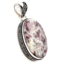 Load image into Gallery viewer, Vintage Design Pink Tourmaline  Gemstone 925 Sterling Silver Jewellery Pendant Gift for Her
