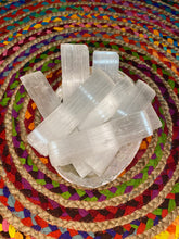 Load image into Gallery viewer, Selenite Crystal slice charging plate satin feldspar raw crystal
