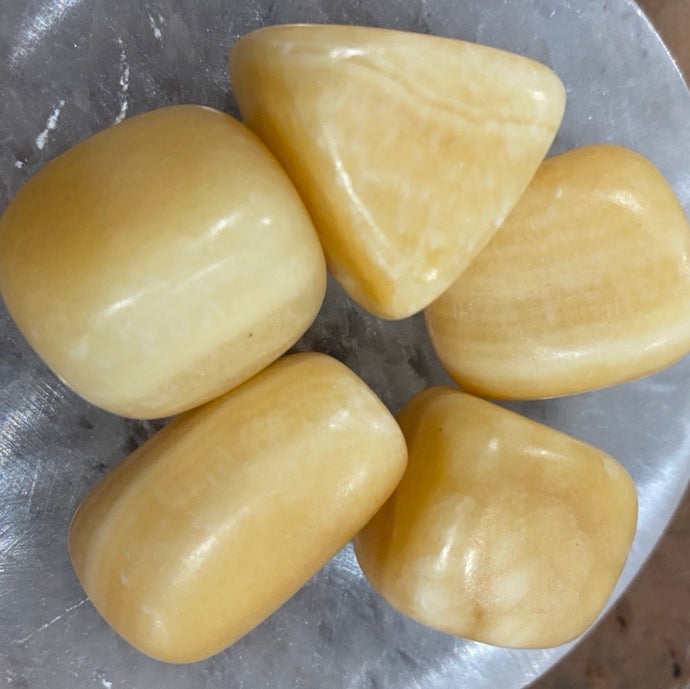 Orange Calcite Tumble-stone / Tumbled stone Crystal