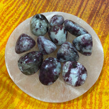 Load image into Gallery viewer, Pink Tourmaline in Quartz Tumble-stone / Tumbled stone Crystal
