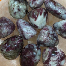 Load image into Gallery viewer, Pink Tourmaline in Quartz Tumble-stone / Tumbled stone Crystal
